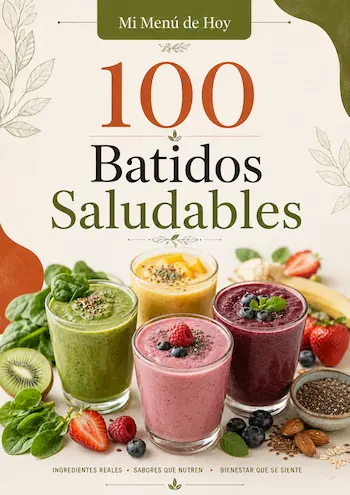 Portada del recetario 100 Batidos Saludables