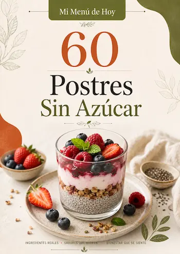 Portada del recetario 60 Postres Sin Azúcar
