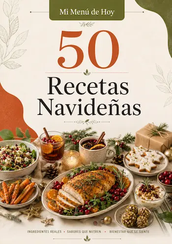Portada del recetario 50 Recetas Navideñas